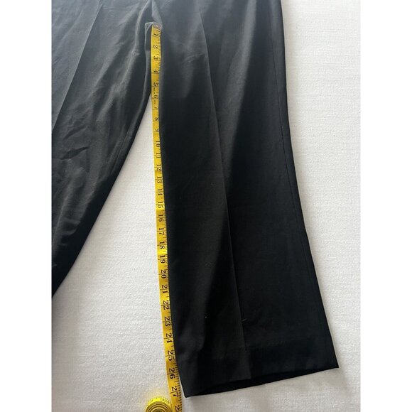 Larry Levine Black Stretch Pants Size 16 Womens With Button Detailing - Picture 2 of 7